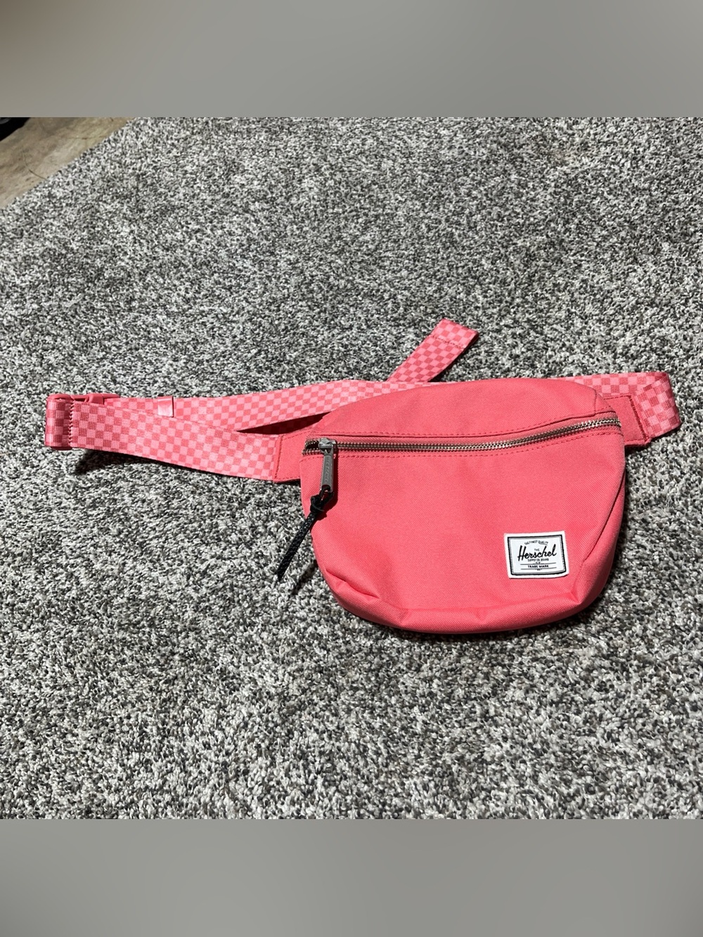 HERSCHEL Coral Belt Bag Coral Plaid Fanny Pack